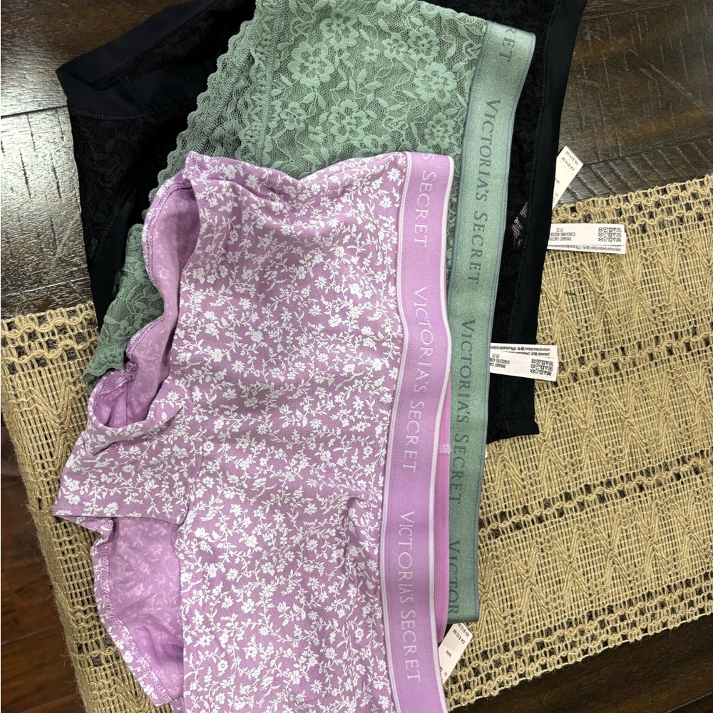 Victoria's Secret panties Bottoms - Lavender, Mint, Black NEW w tags